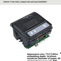 Impresora Térmica Integrada Norgee NG-QR23 de 58 mm para Máquinas Expendedoras y Kioscos Médicos, con Interfaz USB TTL/RS232, en Stock