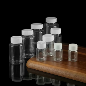 Ensemble de bouteilles de rangement carrées en PET transparent personnalisées avec boîte pour l'organisation des perles et des petites pièces - Product Image 5