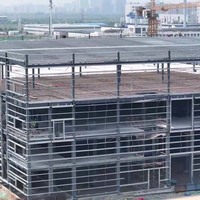 Estructura de acero industrial prefabricada de bajo costo Almacén Cobertizo de metal Hangar Construcción de edificios