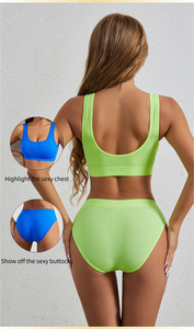 Ropa interior transpirable de talla grande para mujer, ropa interior sin anillo de acero, bragas de cintura baja, conjunto deportivo para Fitness - Product Image 3