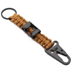 Multi-purpose Carabiner Paracord Keychain Buckle With Opener For Outdoor Hiking