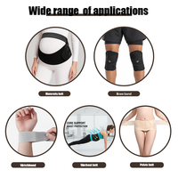 Sangle élastique en velours noir pour ceinture de soutien abdominal, gaine amincissante, soutien-gorge de maternité et post-partum