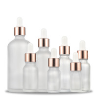 Vente en gros de flacons compte-gouttes en verre transparent bleu vert noir ronds personnalisés avec logo pour cosmétiques et huiles essentielles 30 ml transparent
