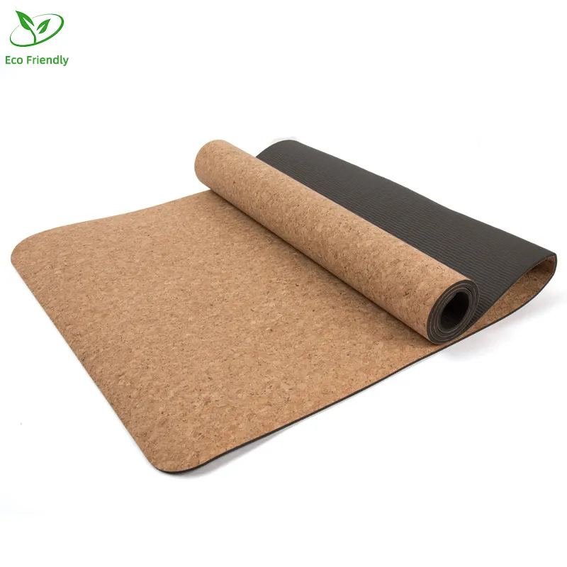 Nuovo Design 5mm OEM naturale Eco Premium all'ingrosso Eco-friendly sughero Mat Yoga