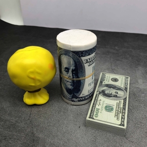 Pelota Antiestrés <span class=keywords><strong>de</strong></span> Espuma PU con Diseño <span class=keywords><strong>de</strong></span> Billete <span class=keywords><strong>de</strong></span> Cien Dólares y Logotipo Personalizado, Juguete Blando y Divertido, Unisex, Alivia el Estrés, Promocional - Product Image 4