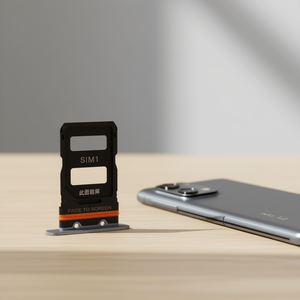 Bandeja para tarjeta SIM para Xiaomi Mi12, gris, con inserción de doble ranura SIM - Product Image 3