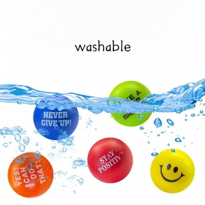 Nouvelle balle anti-stress Smiley, balle anti-stress solide et douce, jouet à presser pour exercices de la main, adapté pour soulager l'anxiété, stimulation sensorielle - Product Image 3