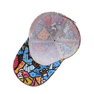 Wholesale <b>Waterproof</b> Custom Fashion All Over Sublimation Digital Printed Unisex Baseball <b>Cap</b> - Product Image 5