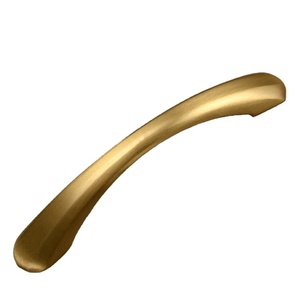 Modern Minimalist Single Hole Gold Black Brass Door <b>Handle</b> Pure <b>Copper</b> for Cabinets Wardrobes Drawers for Living Room - Product Image 3