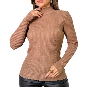 Suéter de Moda para Mujer de Alta Calidad, Manga Larga, Tejido de Punto, Suéter Cómodo, Proveedor de Prendas de Punto de Calidad de BD - Product Image 4