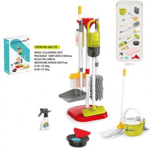Juego de Juguetes de Limpieza para Niños, Regalo para Niños Pequeños, Incluye Escoba, Mopa, Plumero, Recogedor, Cepillos y Trapo - Product Image 5