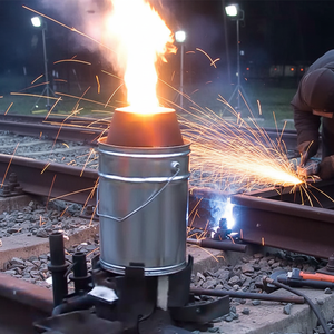 Machine de soudage thermique mobile pour la maintenance ferroviaire, équipement de soudage thermique pour rails légers et lourds, soudage thermique ferroviaire - Product Image 1