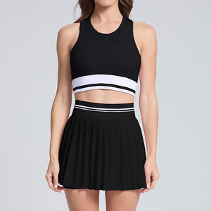 Nouvel Arrivage Ensemble de Fitness et Yoga pour Femme, Jupe de Sport Respirante Personnalisable, Taille Haute, Anti-Exposition, Amincissante, pour Tennis et Badminton - Product Image 4