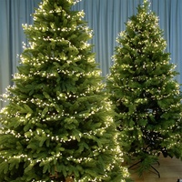 Weihnachtsdekoration Girlande Kupferdraht LED Feuerwerkslichterkette Fernbedienung Cluster-Lichterkette für Hochzeit Party Raumdekoration