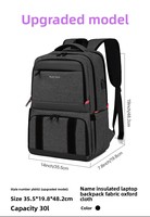 Sac à dos thermique unisexe pour employés de bureau, sac à lunch pour ordinateurs portables, compartiment pour ordinateur portable de 15 pouces avec fermeture éclair