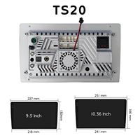 Radio para Auto TS20 2K Android 13, Reproductor Estéreo con Pantalla Táctil Universal de 9/10 Pulgadas, CarPlay Inalámbrico, GPS, DSP, 4G, Sistema 360