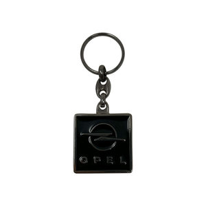 Opel đen kim loại xe Keychain với vòng đóng cửa 90x35 mét vỏ chìa khóa và chìa khóa xe trường hợp - Product Image 1