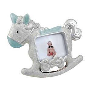 Cadre photo bleu ciel Cheval à bascule Fournitures pour bébés - Product Image 1