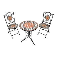 Table et chaise de bistrot mosaïque bistro meubles de jardin de table mosaïque table et chaise