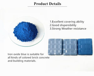 Poudre de colorant de <span class=keywords><strong>tache</strong></span> de brique de béton de ciment bleu <span class=keywords><strong>d</strong></span>'oxyde de fer pour le béton/asphalte coloré - Product Image 3