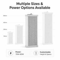 Altavoz de Columna PA Inalámbrico para Exteriores con Red IP LEEPAG H-4011 para Parques Infantiles y Estaciones, Tamaño Personalizable, Asistente de Voz con IA