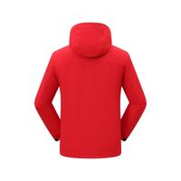 Veste imperméable coupe-vent unisexe à capuche avec doublure polaire intégrée, idéale pour la randonnée et le camping, motif automne