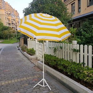 Wholesale easy installing <b>beach</b> <b>umbrella</b> Striped outdoor <b>umbrella</b> can custom size and logo with tripod quadripod - Product Image 2