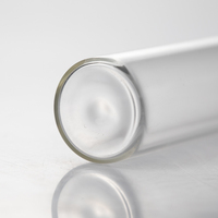 Flacon de tube d'emballage en verre vide de sécurité alimentaire 5ml 10ml 15ml 20ml 25ml flacons en verre transparent avec bouchon à vis en aluminium