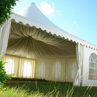 5x5 PVC chinois pagode tentes événements fête extérieure commerciale mariage chapiteau tente extérieure pagode chapiteau tente à vendre