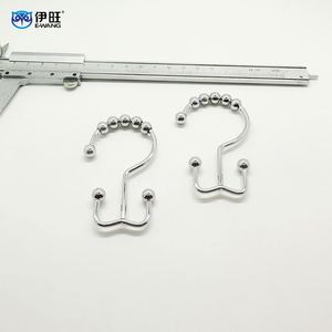 ห่วงแขวนผ้าม่านโลหะแบบคู่สำหรับห้องน้ำ - Product Image 2