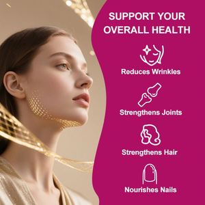 Çoklu Kolajen Protein Tozu Tip I, II, III, V, X, Biotin, Hyaluronik Asit, C Vitamini İçeren, Aromasız Kolajen Peptitleri, Keto Dostu - Product Image 3