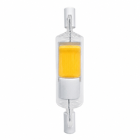 Ampoule LED Xmation R7S 4W 78mm AC220V en verre céramique COB 450LM 2700K/3000K/6000K 360° sans scintillement, projecteur, culot G9, usage résidentiel, CE