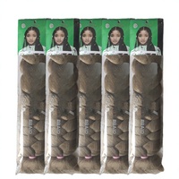 Extensions de cheveux synthétiques en gros pour tresses au crochet, 41 pouces, 165g, Yaki pré-étiré, EZ Jumbo, couleurs unies mélangées, Flame