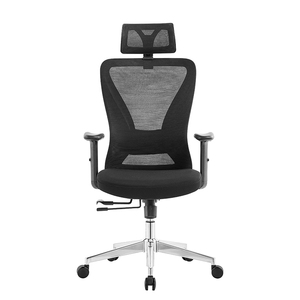 Chaise ergonomique en maille avec Support lombaire à haut dossier, chaise pivotante de bureau pour gestionnaire d'ordinateur - Product Image 5