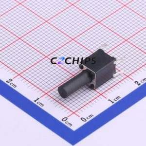 K2-6645DP-X4SW-04 Tactile Switch Through hole Component (THT)-4P,6x6mm Switch 2.5N Through Hole 6mm 6mm - Product Image 1