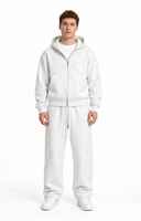 Ensemble de sport décontracté pour homme, style coréen, en nylon épais, avec capuche, cardigan, pull, automne-hiver