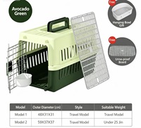 Cage de transport pour animaux de compagnie, boîte d'expédition pour chat, cage portable pour chien, cage pour chat à monter sur véhicule, cage pour chien