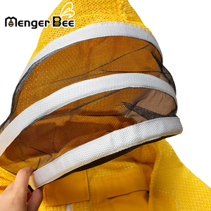 Breathable Mesh Beekeeping Protective Equipment Anti Sting Beekeeping Jacket Half <b>Suit</b> Ventilated Mesh Fabric with Zipper Veil - Product Image 3