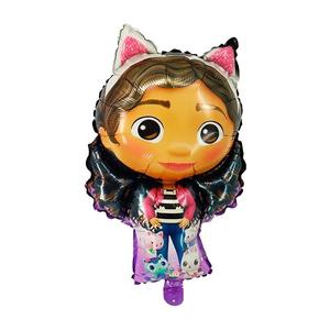 Ensemble de ballons en aluminium pour maison de poupée Gabby Cartoon-Angel Cat-Jouet pour enfants-Ballon de décoration d'anniversaire. - Product Image 4