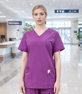 OEM ODM Customized Women's Short Sleeve <b>Scrub</b> <b>Set</b> Nurse Uniform <b>Sets</b> - Product Image 6