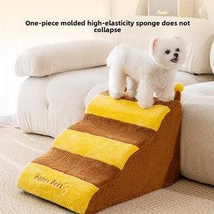 Rampe d'escalier pour animaux <span class=keywords><strong>de</strong></span> compagnie, antidérapante, amovible, lavable, à thème abeille mignonne, non pliable, pour chiens âgés et chatons, rampes d'intérieur - Product Image 3