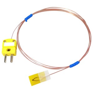 เทอร์โมคัปเปิลแบบกาวติด ชนิด K สำหรับวัดอุณหภูมิพื้นผิว เซ็นเซอร์วัดอุณหภูมิแบบ T/J ชนิดแปะ  เซ็นเซอร์วัดอุณหภูมิแบบโพรบบางพิเศษ - Product Image 2