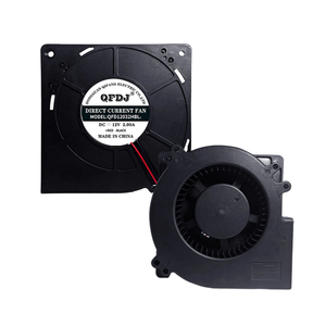 Ventilateur centrifuge compact 120 mm (12 cm) 12032, 12 V/24 V CC - Haute vitesse et grand débit d'air, ventilateur pour insert de cheminée - Product Image 5