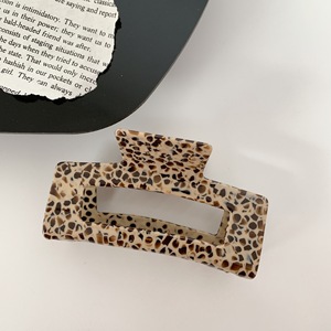 Pince à cheveux en acétate de style coréen, motif géométrique rétro marbré et éclaboussures d'encre, antidérapante, accessoire capillaire - Product Image 6