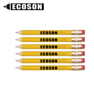 3,5 pulgadas de Hotel de madera bancos <span class=keywords><strong>la</strong></span> <span class=keywords><strong>mitad</strong></span> de tamaño de afilar lápices HB a granel Mini hexagonal de Golf barato lápices - Product Image 4
