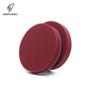 Wholesale 5'' 6'' Polishing car pads maroon cutting foam pad for car paint polish