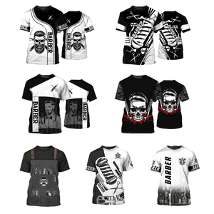 T-Shirt da Barbiere con Kit per la Cura della <span class=keywords><strong>Barba</strong></span>, Design Personalizzato per Parrucchieri e Saloni di Bellezza - Product Image 2