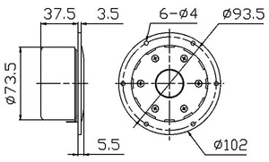 HIVI Loa Hi-Fi Loa Tweeter Vòm SS1II 4 Inch Bộ Điều Khiển 5ohm - Product Image 6