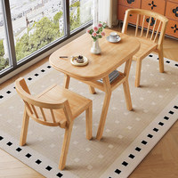 Ensemble de table à manger moderne, en bois massif, pour balcon, ensemble trois pièces, table basse, table et chaises de loisirs, vente chaude