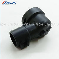 Conector Automotriz JINDA 965783-1 PA66+GF 4P, Abrazadera para Tubo Corrugado, Funda Impermeable Gris para Cableado Automotriz